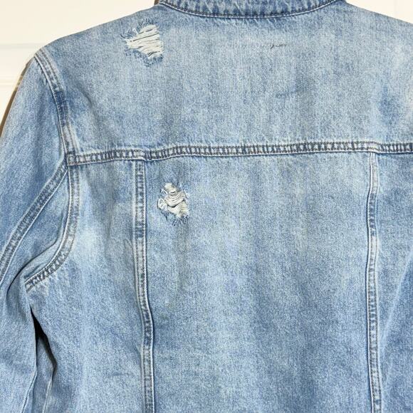 Blank NYC Distressed Denim Jacket, Women's Size M - Picture 7 of 8